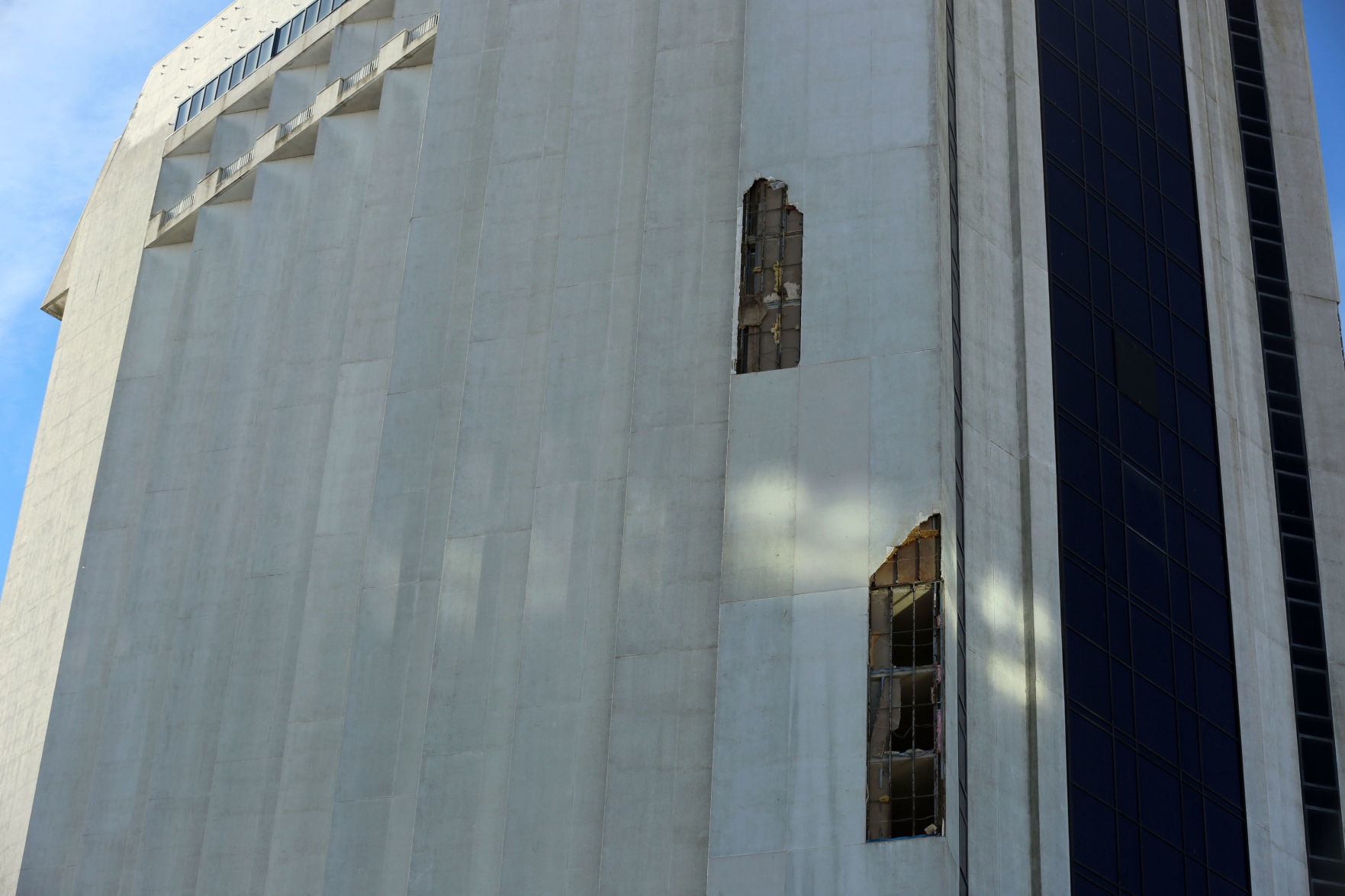 Plaza damage